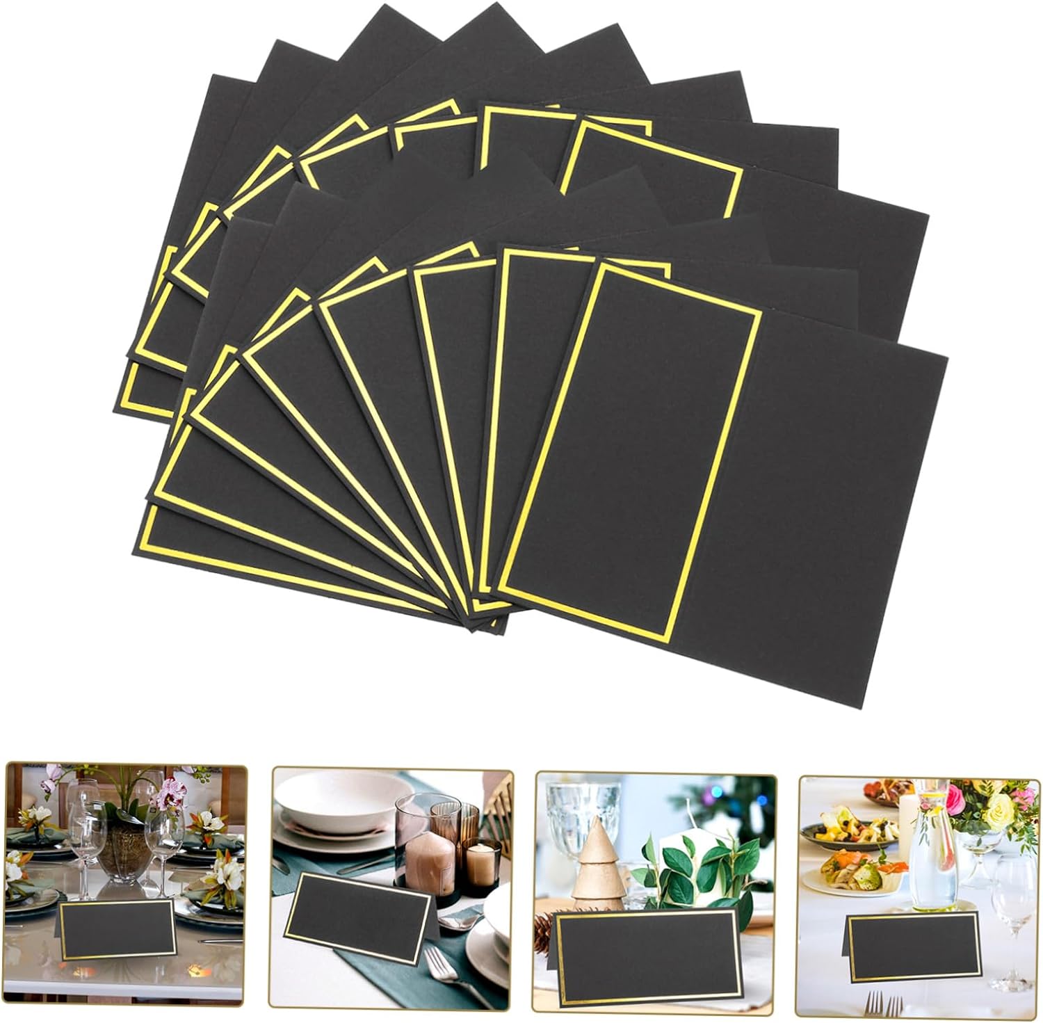Table Number Gold - การ์ดชื่อร้านสีทองสีดำ10/20/50ชิ้นบัตรตัวเลขที่นั่งในงานแต่งงานของตกแต่งโต๊ะของแต่งหน้าเค้กวันเกิดในการ์ดที่นั่งอาหารค่ำ