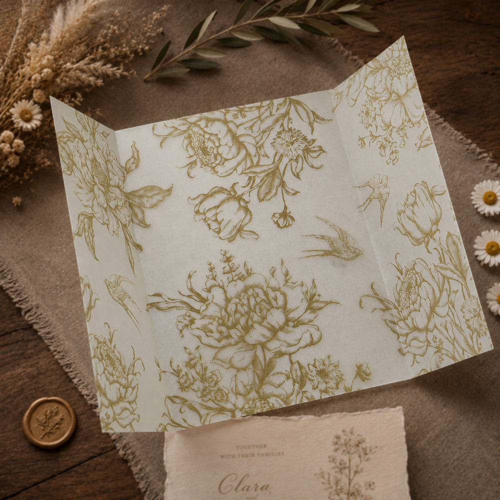 20/50 ชิ้น กระดาษเวลลัมลายดอกไ - Wedding Envelopes บทวิจารณ์และราคา