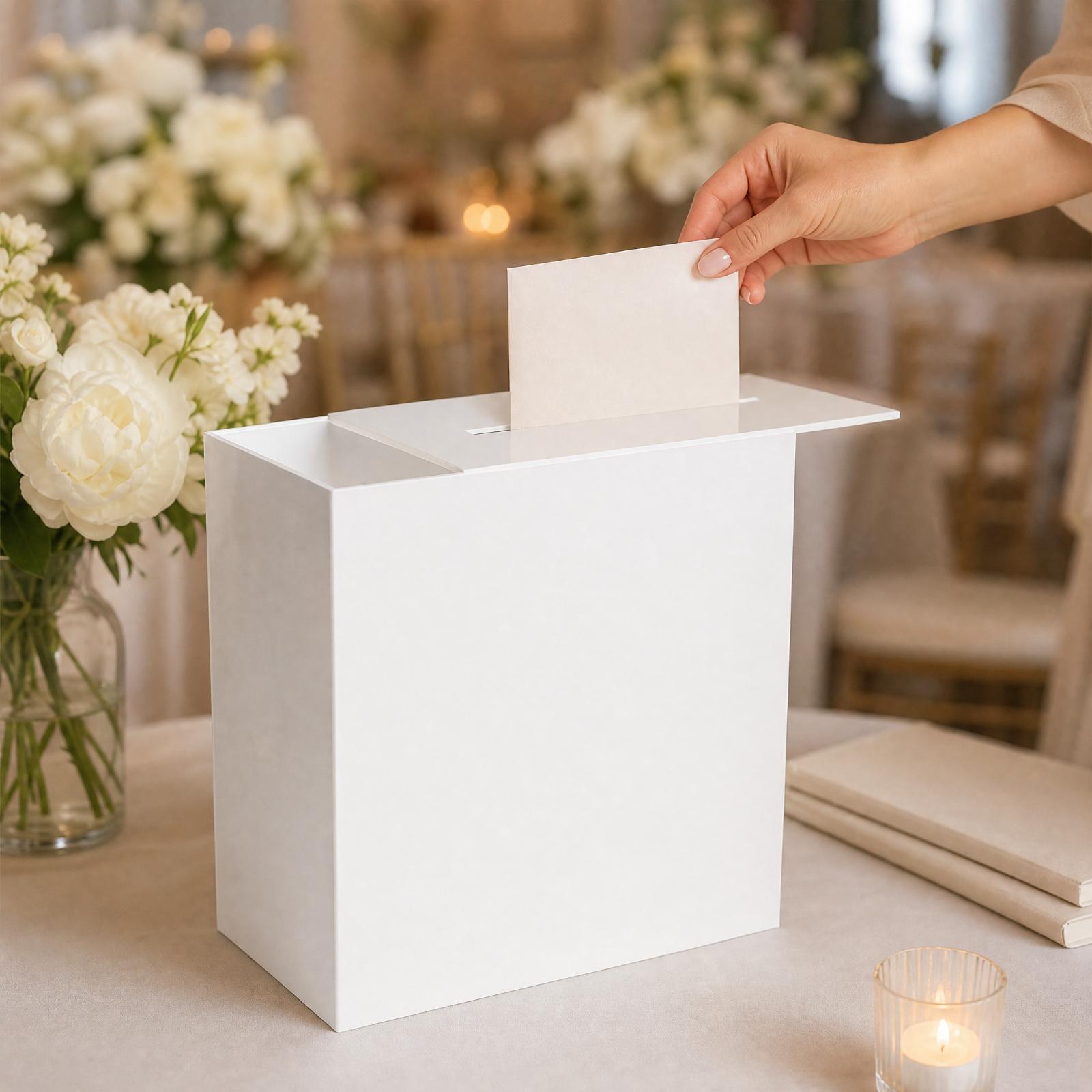 กล่องเก็บการ์ดอะคริลิกพร้อมช่อ - Wedding Card Box บทวิจารณ์และราคา