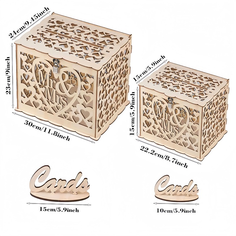 ชุดทำเองจากไม้ คุณและคุณนาย กล - Wedding Card Box บทวิจารณ์และราคา