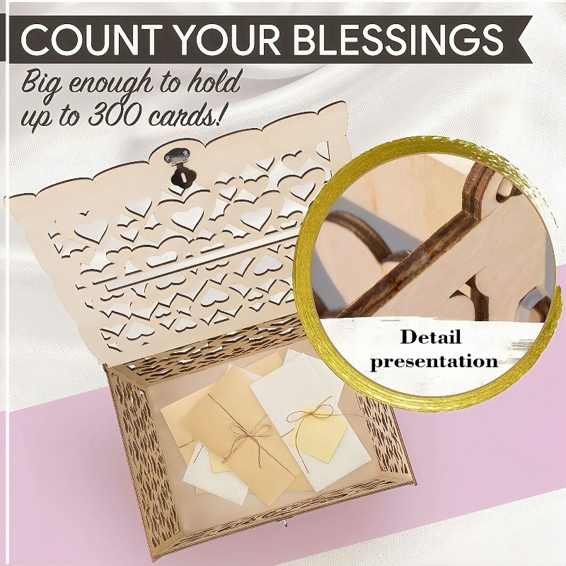 ชุดทำเองจากไม้ คุณและคุณนาย กล - Wedding Card Box บทวิจารณ์และราคา