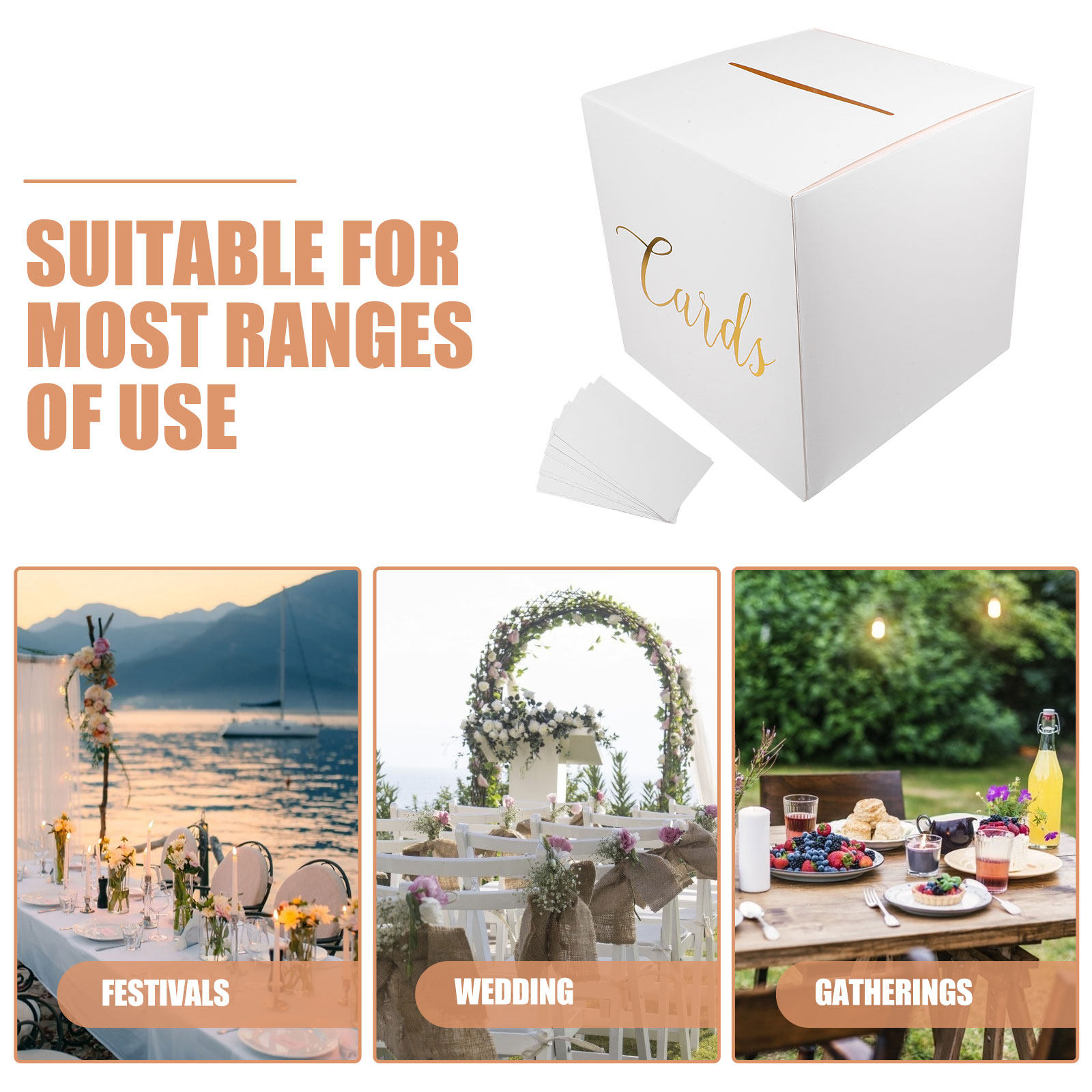 กล่องใส่การ์ดแต่งงานสำหรับตกแต - Wedding Card Box บทวิจารณ์และราคา