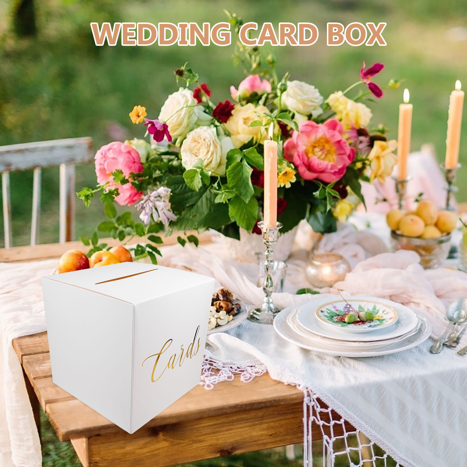 1 ชุด กล่องใส่การ์ดแต่งงาน กล่ - Wedding Card Box บทวิจารณ์และราคา
