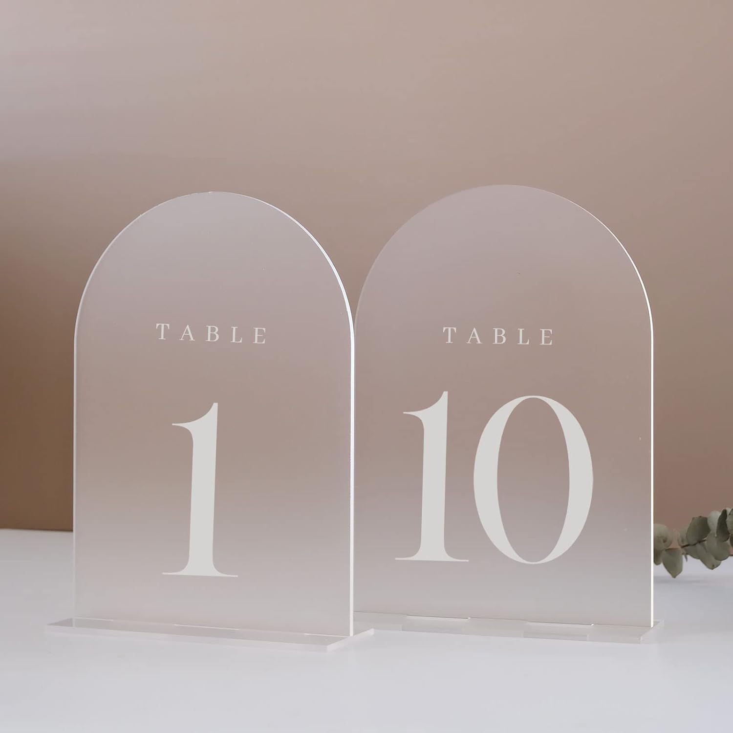 ป้ายเลขโต๊ะอะคริลิคทรงโค้งพร้อ - Table Number Gold บทวิจารณ์และราคา