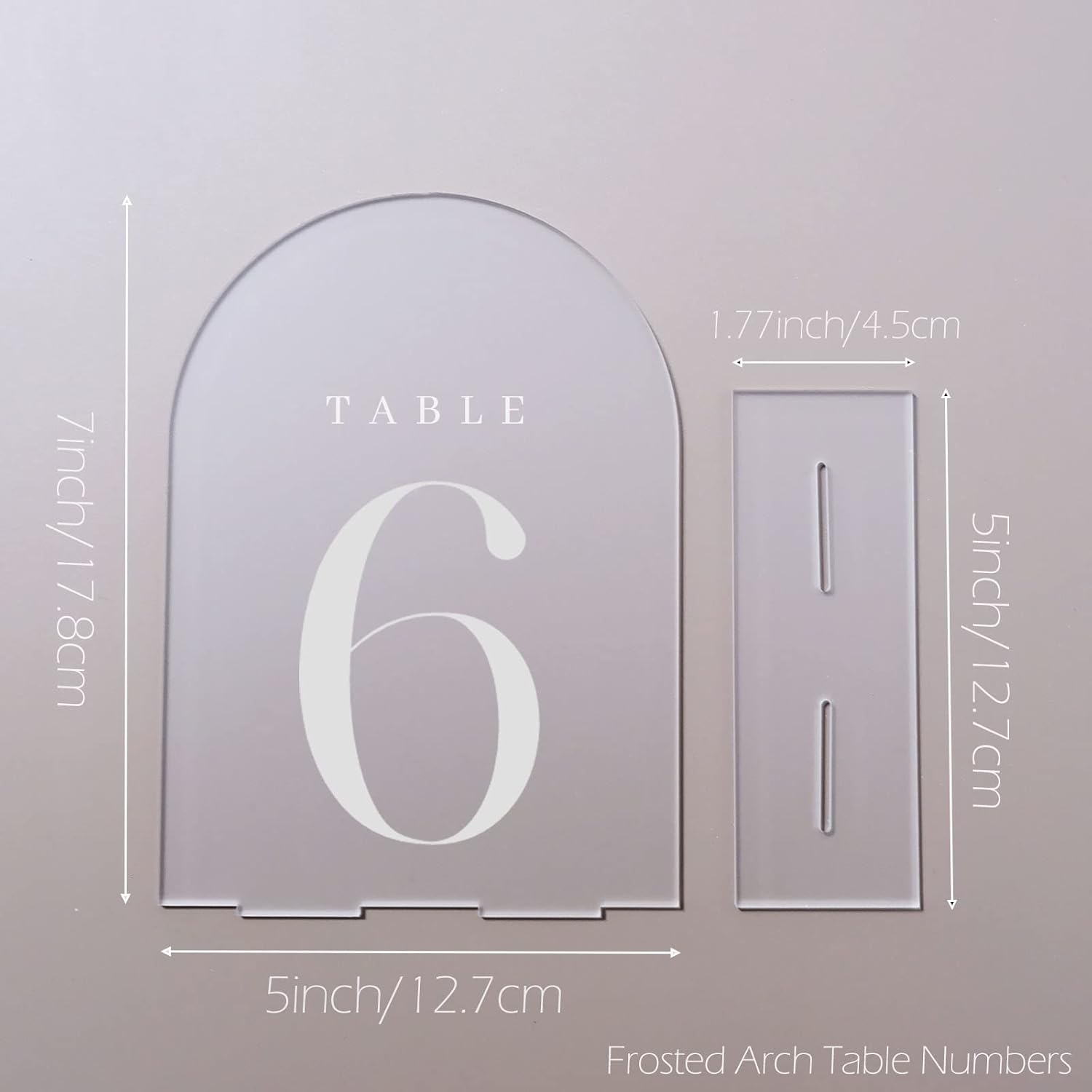 ป้ายเลขโต๊ะอะคริลิคทรงโค้งพร้อ - Table Number Gold บทวิจารณ์และราคา