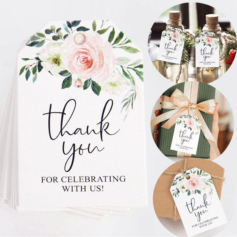 50 ชิ้นขอบคุณสําหรับฉลองกับเรา - Wedding Card Box บทวิจารณ์และราคา