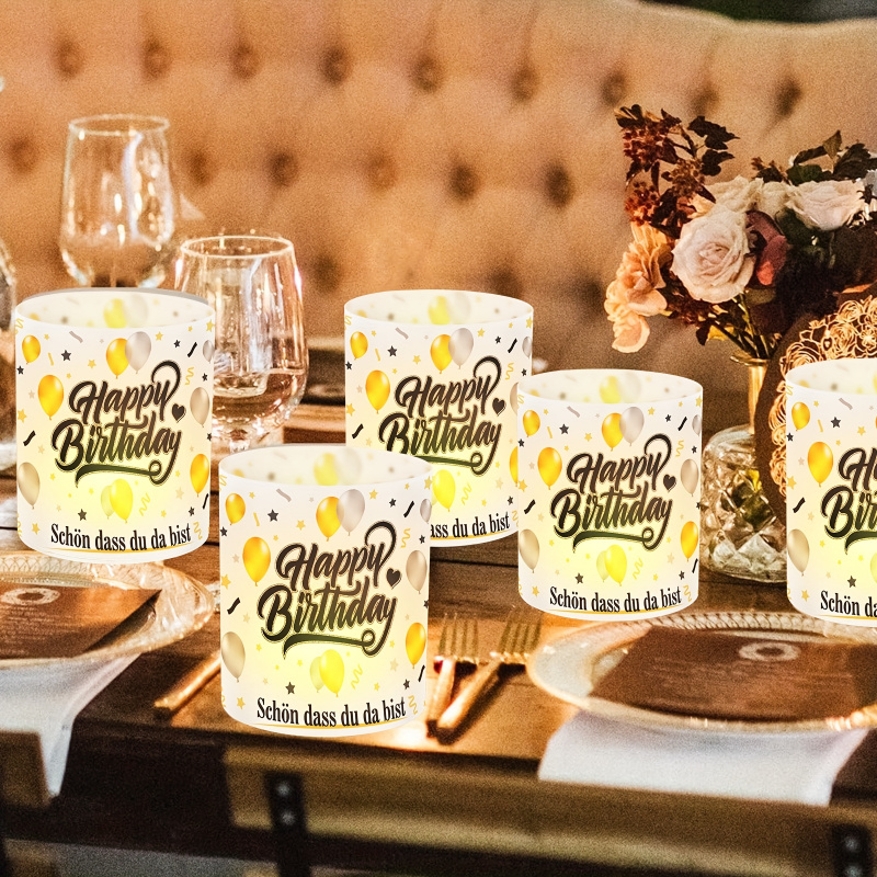 6ชิ้น. โคมไฟตั้งโต๊ะวันเกิดสีด - Table Number Gold บทวิจารณ์และราคา